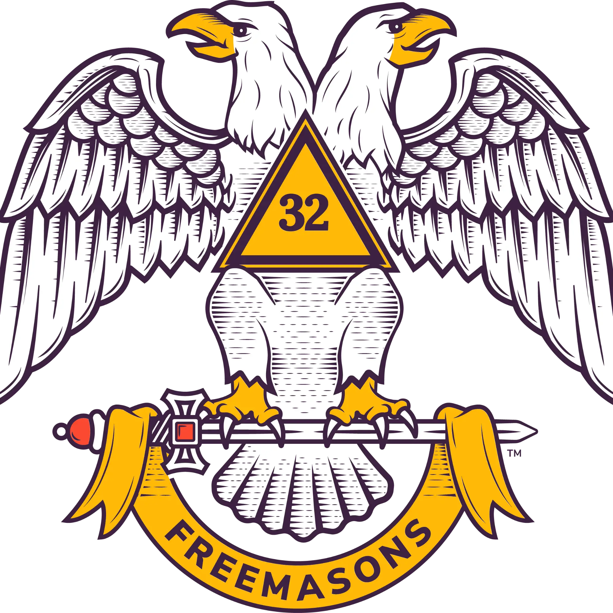 Scottish Rite Freemasonry 32° double-headed eagle