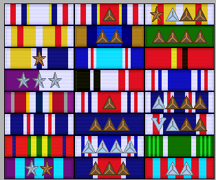 Roman A. Vitanza's Civil Air Patrol ribbon rack